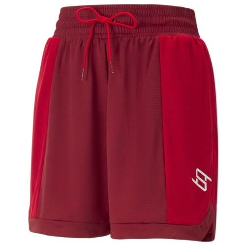 

PUMA Womens PUMA Stewie X Ruby Shorts - Womens Intense Red Size M