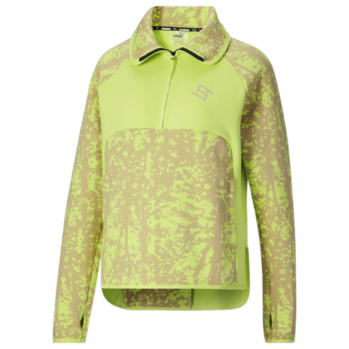 

PUMA Womens PUMA Stewie X Earth Dime Half Zip - Womens Lily Pad Size L