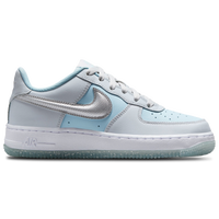 Nike Boys Air Force 1 Boys Grade School Basketball Shoes Silver Grey Size 05.0