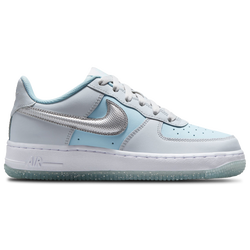 Boys' Grade School - Nike Air Force 1  - Grey/Silver