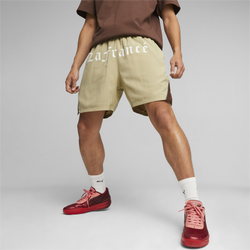 Men's - PUMA Hoops X Lafrance Woven Shorts - Sand Dune/Chestnut