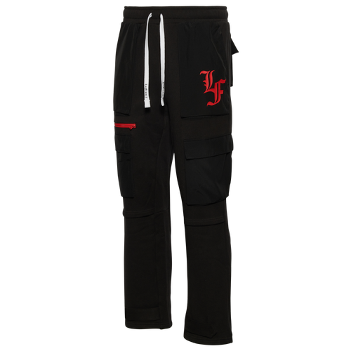 

PUMA Mens PUMA Hoops X LaFrance Holiday Cargo Pants - Mens Black/Red Size L