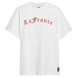 Men's - PUMA Hoops X LaFrance Holiday T-Shirt II - White/Red