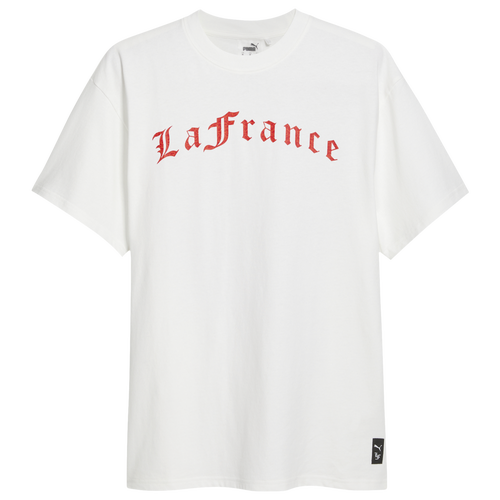 

PUMA Mens PUMA Hoops X LaFrance Holiday T-Shirt II - Mens White/Red Size XXL