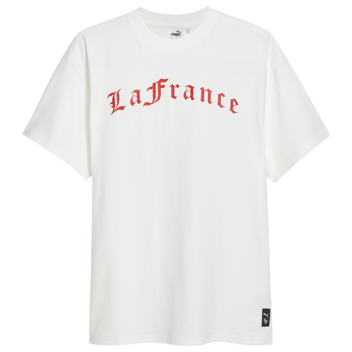 

PUMA Mens PUMA Hoops X LaFrance Holiday T-Shirt II - Mens White/Red Size XL