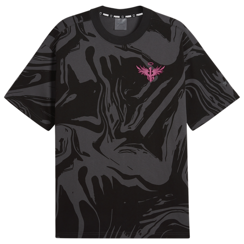

PUMA Mens PUMA Melo X Toxic Printed T-Shirt - Mens Black Size L