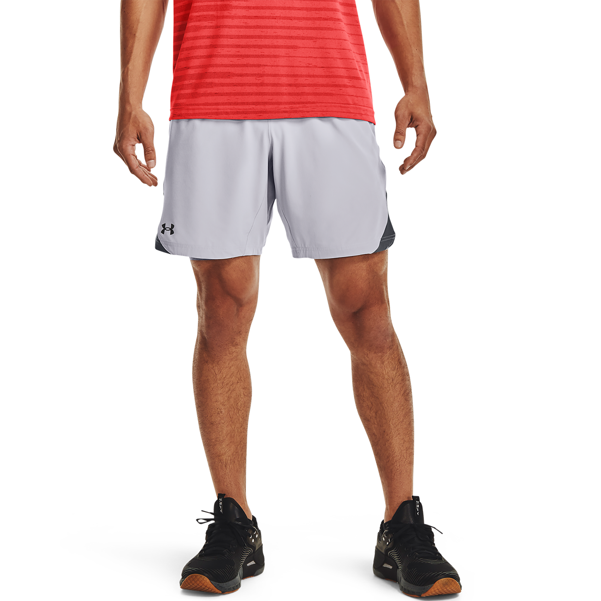 Under Armour Men's Elevated Woven Shorts with Pockets 1362289 013 Grey Size  L