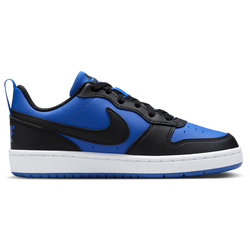 Boys' Grade School - Nike Court Borough Low Recraft  - Game Royal/Black/White