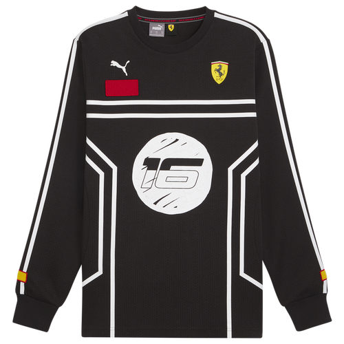 MENS - PUMA Joshua Vides For Scuderia Ferrari Mesh Crew - Puma Black