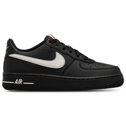 Boys' Grade School - Nike Air Force 1 - Black/Phantom/Red