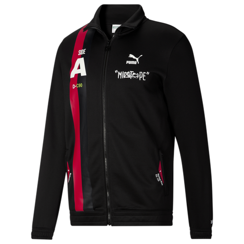 Puma Mens  Mixtape Jacket In  Black/red/multi