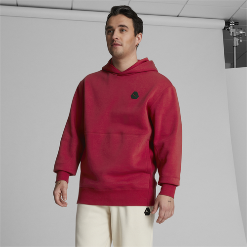 

PUMA Mens PUMA Rudagon Fleece Hoodie - Mens Club Red Size M