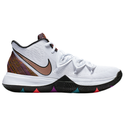 Men's - Nike Kyrie 5 - White/Metallic Red Bronze