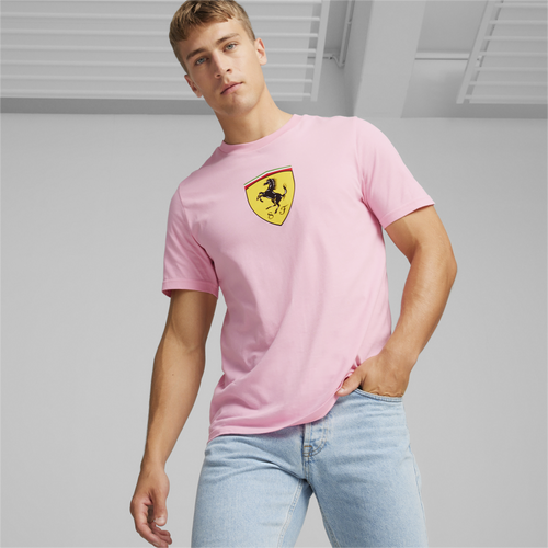 

PUMA Mens PUMA Ferrari Race Big Shield T-Shirt - Mens Yellow/Pink Lilac Size L
