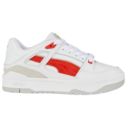 Boys' Grade School - PUMA Slipstream Suede FS - White/Red