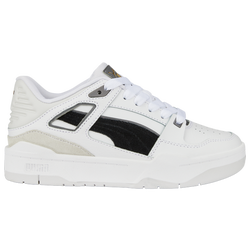 Boys' Grade School - PUMA Slipstream Suede FS  - White/Black