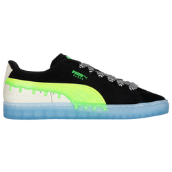 Boys' Grade School - PUMA Suede Slime  - Black/Green