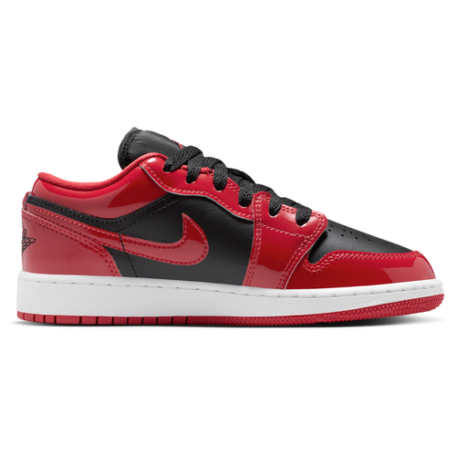 Jordan Boys Air 1 Low SE - Boy's Grade School Basketball Shoes Size 05.5 - Black/White/Varsity Red