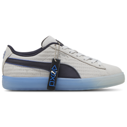 Boys' Grade School - PUMA Suede PlayStation - Grey/Blue/Black