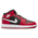 Jordan AJ 1 SE à mi-cheville - Garçons, Scolaire Noir/Rouge/Blanc