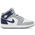 Jordan AJ 1 Mid  - Boys' Grade School Navy/White/Grey