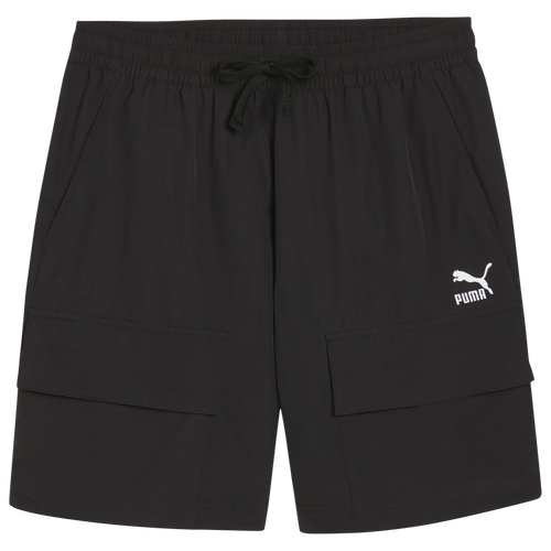 

PUMA Mens PUMA Classics Cargo 7" Woven Shorts - Mens Black Size L