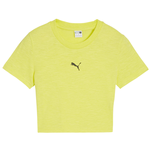 Shop Puma Womens  Dare To Baby T-shirt In Lime Sheen