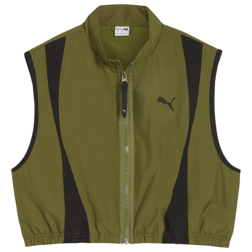 

PUMA Womens PUMA Dare to Woven Vest - Womens Olive Green Size S