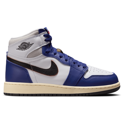 Jordan Grade School Retro 1 High OG - WHITE/BLACK/NEUTRAL GREY