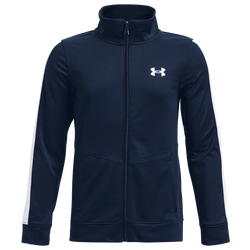 Boys' Grade School - Under Armour Pennant Full-Zip Jacket - Academy/White