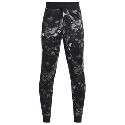 Boys' Grade School - Under Armour Pennant Pants - Black/White