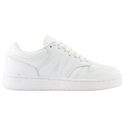 Boys' Grade School - New Balance 480  - White/White
