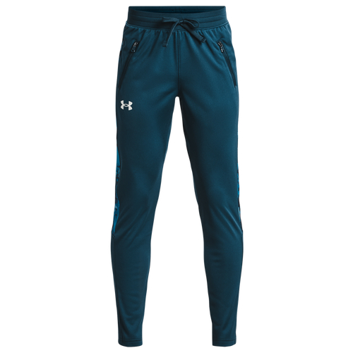 

Boys Under Armour Under Armour Pennant Tapered Pants - Boys' Grade School Blue Note/White Size S