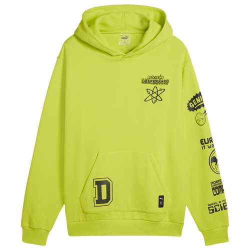 Puma Mens  Dexters Laboratory Hoodie In Lime Pow