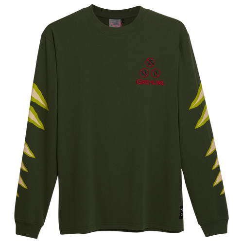 

PUMA Mens PUMA Gremlins Long Sleeve T-Shirt - Mens Myrtle Size L