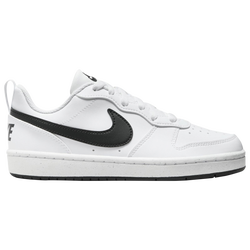 Boys' Grade School - Nike Court Borough Low Recraft  - White/Black