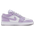 Jordan AJ 1 Low - Girls' Grade School White/Barely Grape