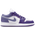 Jordan AJ 1 Low  - Boys' Grade School Court Purple/Dusty Amethyst