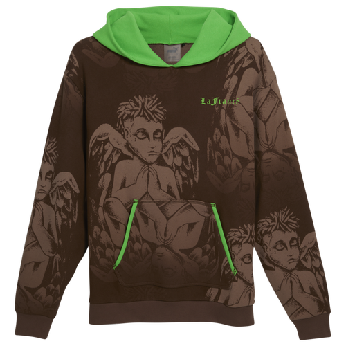 

PUMA Mens PUMA Hoops LAFrance Hoodie - Mens Brown/Green Size S