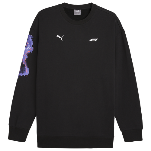 

PUMA Mens PUMA F1 Neon Energy Crewneck - Mens Black/Multi Size L