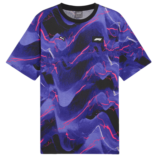 

PUMA Mens PUMA F1 Neon Energy AOP T-Shirt - Mens Purple/Black Size M