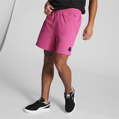 

PUMA Mens PUMA Tech Rudagon Woven 6" Shorts - Mens Glowing Pink/Glowing Pink Size L