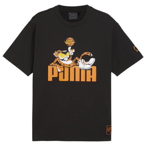 

PUMA Mens PUMA Hoops x Cheetos T-Shirt - Mens Puma Black/Orange Size XL