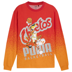 Men's - PUMA Hoops X Cheetos Long Sleeve T-Shirt - Red/Orange