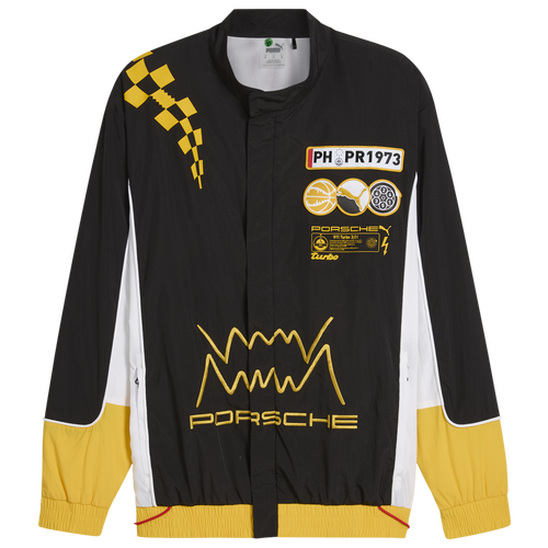 

PUMA Mens PUMA x Porsche Jacket - Mens Black/Yellow Size L