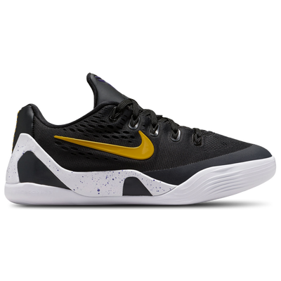 Nike Grade School Kobe IX EM - BLACK/UNIVERSITY GOLD