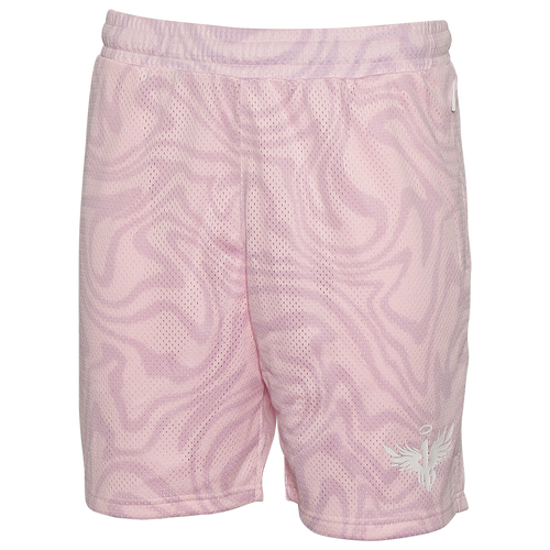 

PUMA Mens PUMA x Melo Iridescent AOP 7" Shorts - Mens Whisp Of Pink/Pink Size S