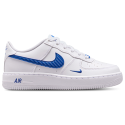 Boys' Grade School - Nike Air Force 1 KI Tech Ess  - White/Blue