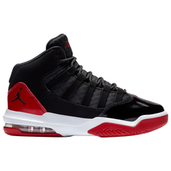 Boys' Grade School - Jordan Max Aura  - Black/Gym Red/Black
