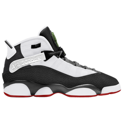 Boys' Grade School - Jordan 6 Rings - Black/Red/White
